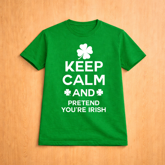 Keep Calm (Pretend You're Irish) - T-Shirt