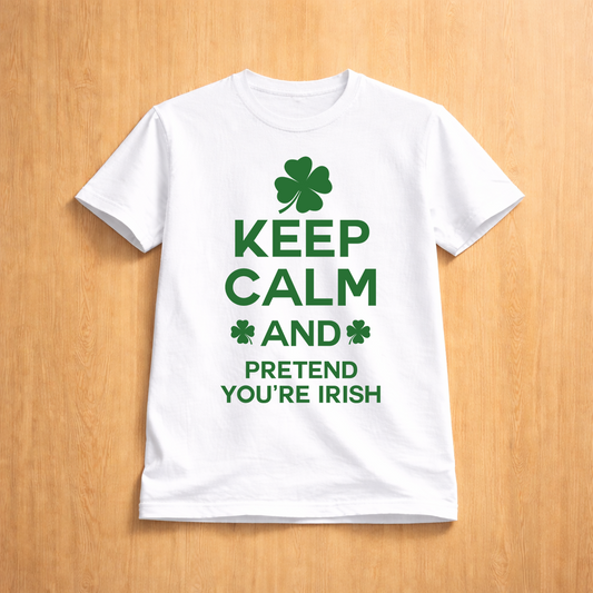 Keep Calm (Pretend You're Irish) - T-Shirt